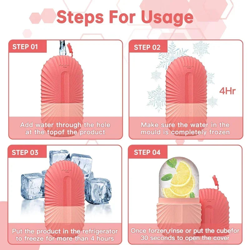Silicone Ice Face Roller – Puffiness Relief & Pore Tightening