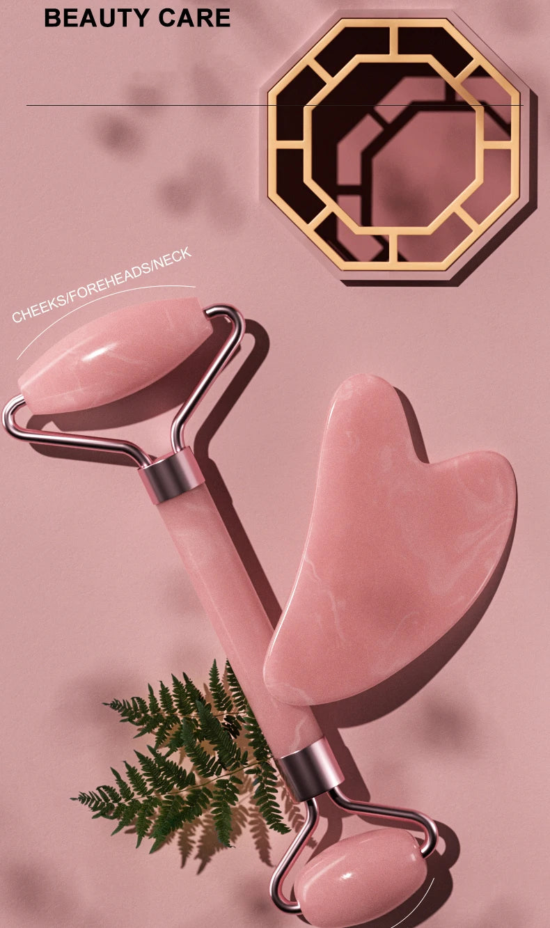 Face & Neck Resin Roller Gua Sha Set – Lymphatic Drainage Massage