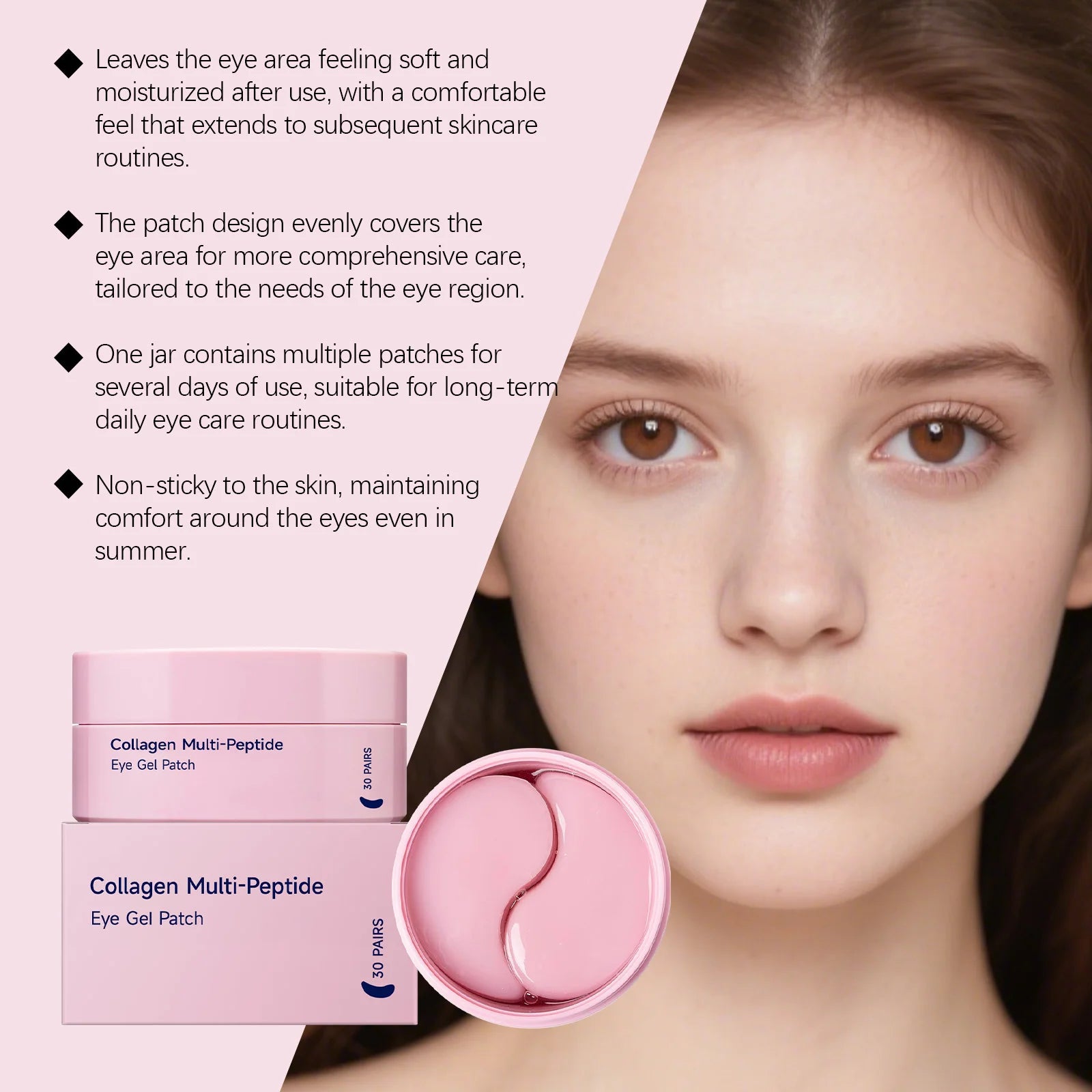 Collagen Multi-Peptide Eye Gel Patches – Anti-Aging & Dark Circle Treatment