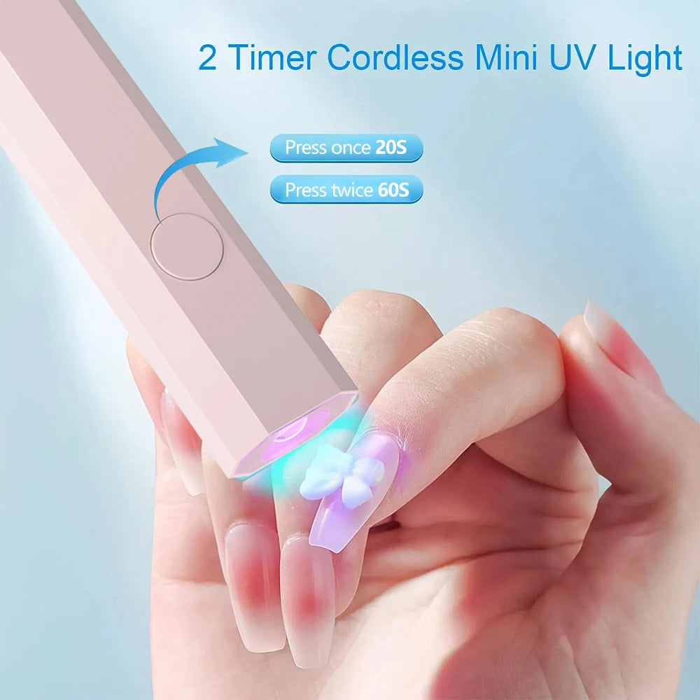 Portable UV/LED Nail Curing Lamp – All Gel Polish