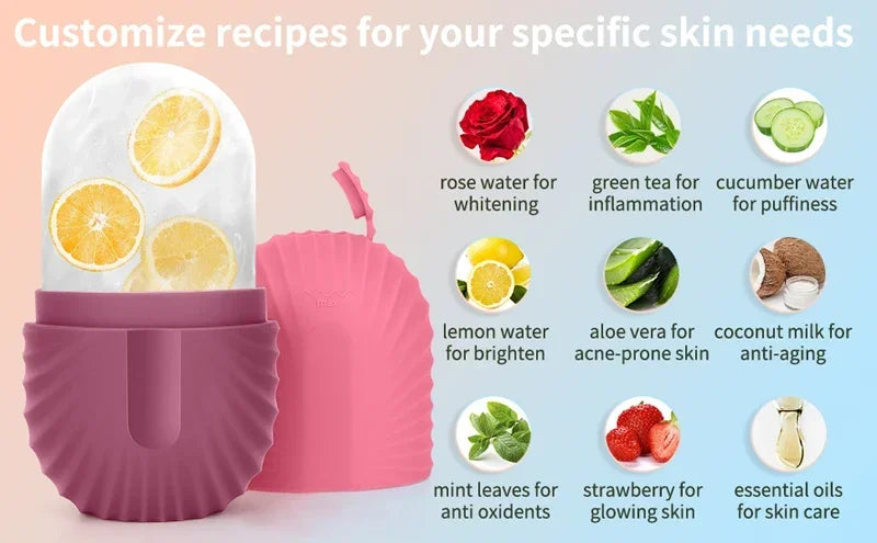 Silicone Ice Face Roller – Puffiness Relief & Pore Tightening