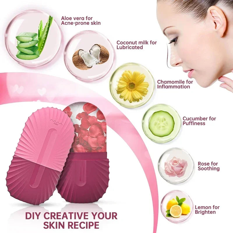 Silicone Ice Face Roller – Puffiness Relief & Pore Tightening