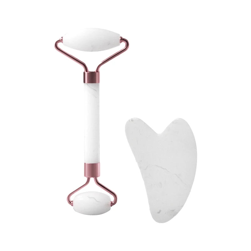 Face & Neck Resin Roller Gua Sha Set – Lymphatic Drainage Massage