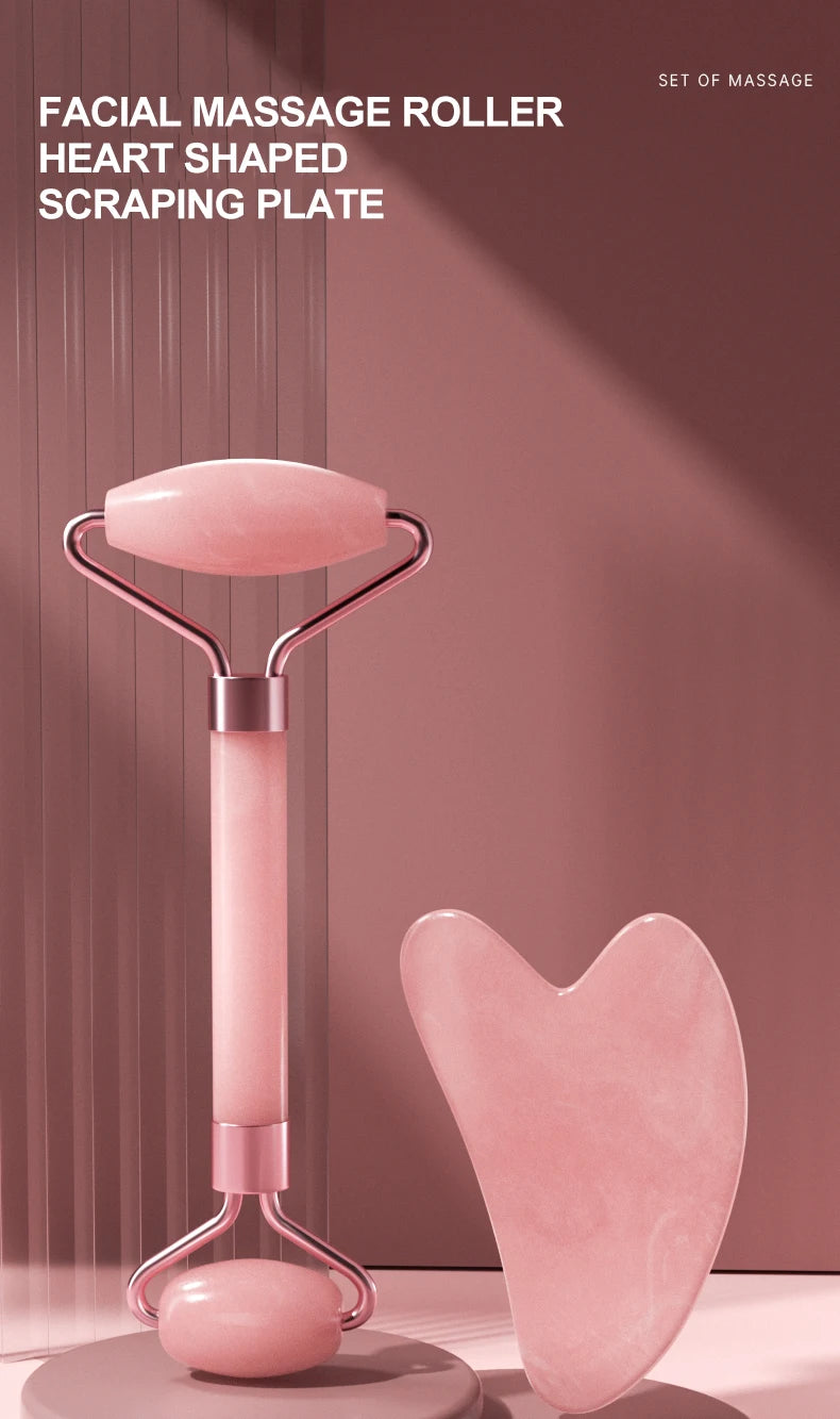 Face & Neck Resin Roller Gua Sha Set – Lymphatic Drainage Massage