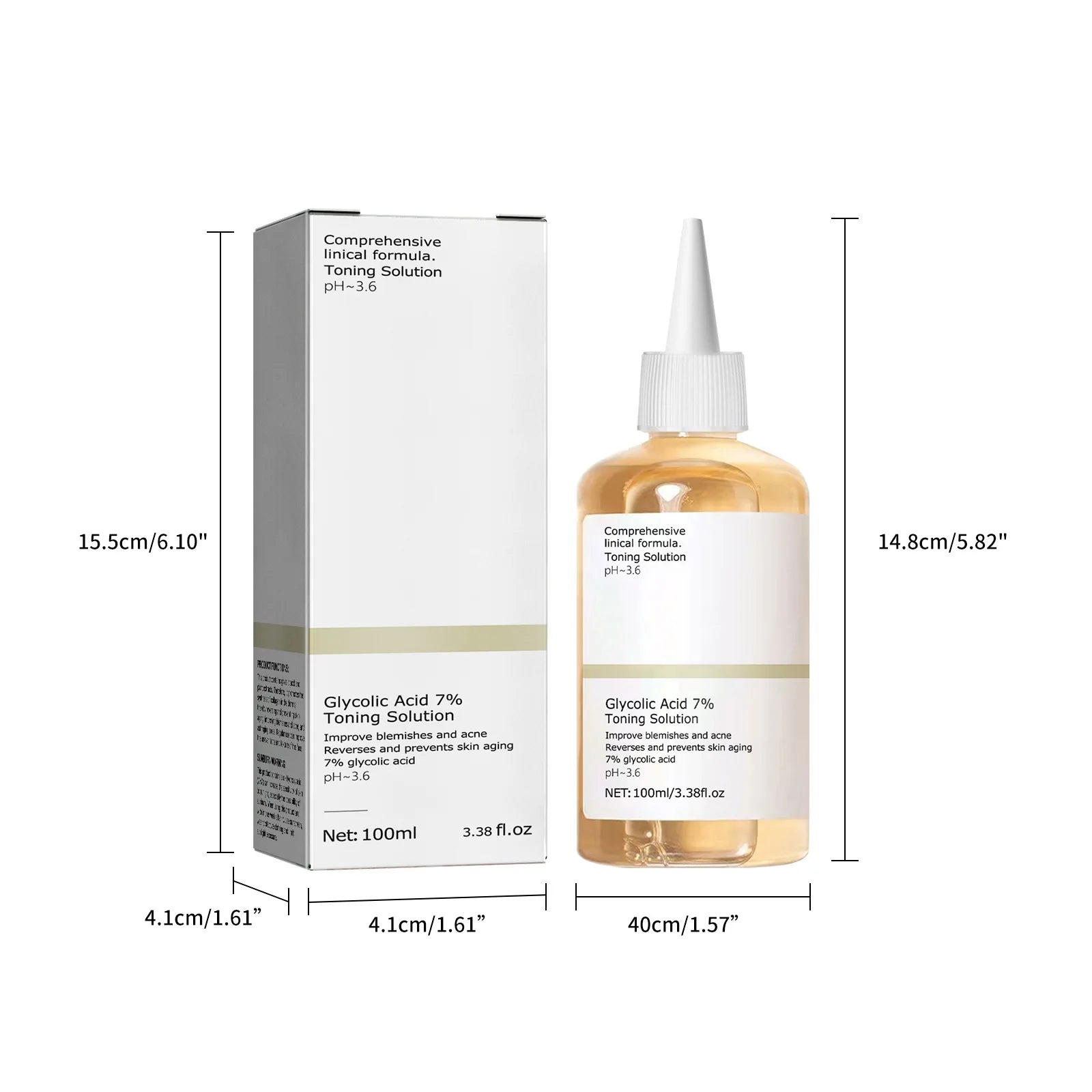 Glycolic Acid 7% Toning Solution – Acne & Skin Renewal Toner 100ml