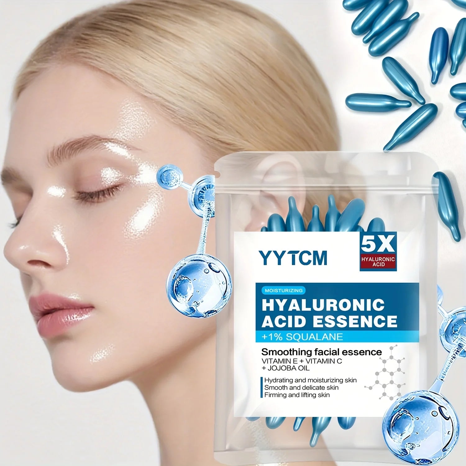 Hyaluronic Acid Glow Capsule Essence – 30 Capsules