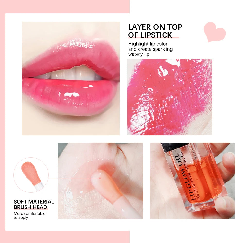 Hydrating Lip Glow Oil – Plumping, Nourishing & Glossy