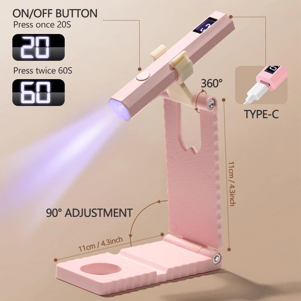 Portable UV/LED Nail Curing Lamp – All Gel Polish