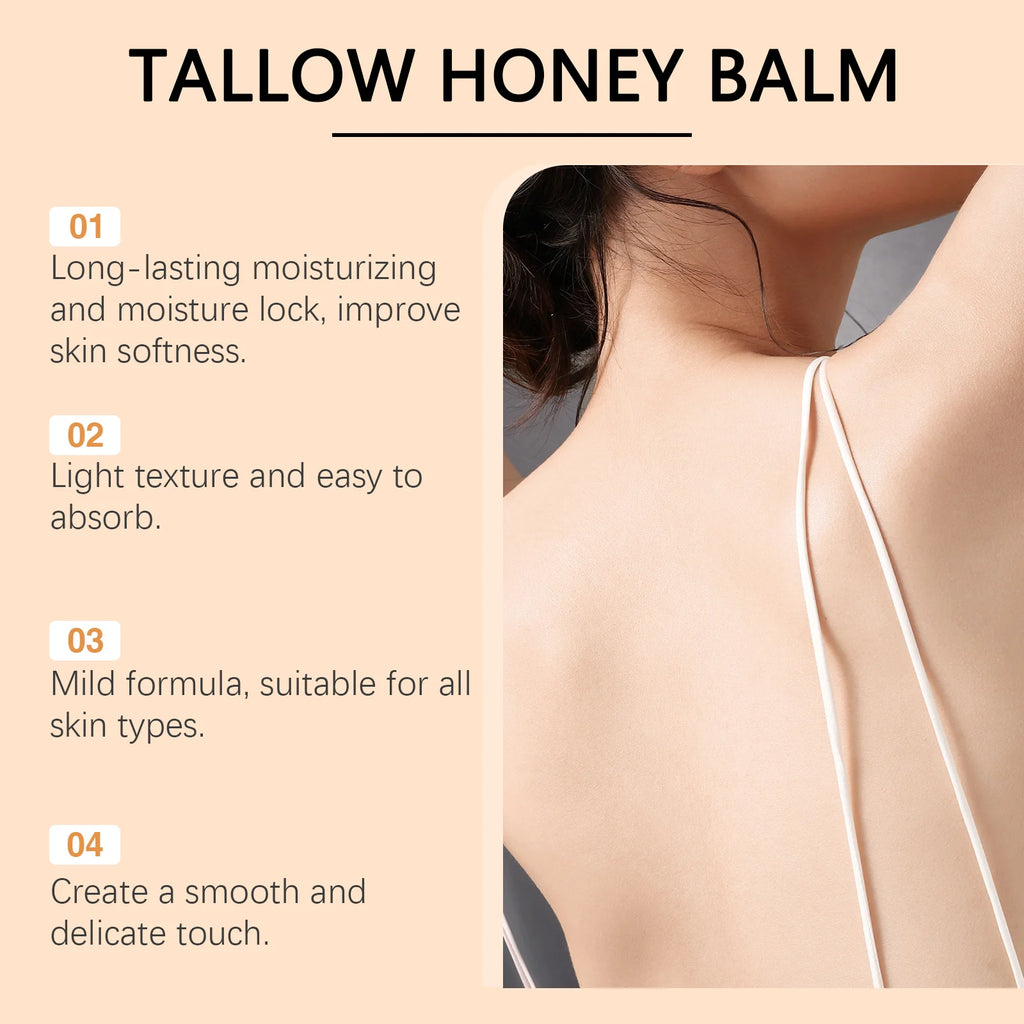 Tallow Honey Glow Cream – Deep Hydration & Skin Firming