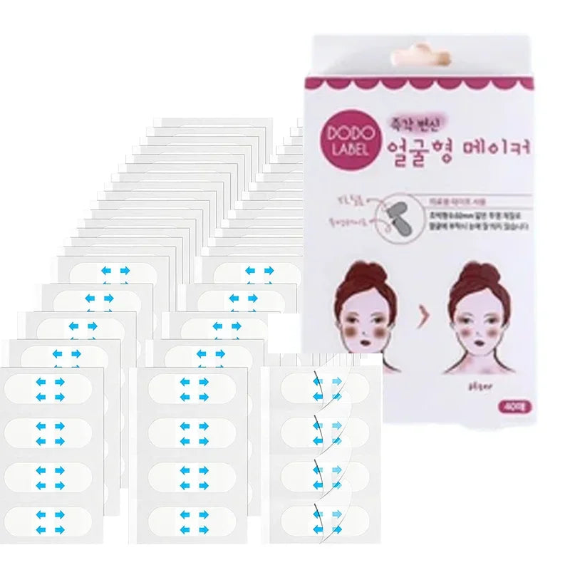 Invisible V-Lift Face Tape – Instant Chin & Jaw Slimming Patches