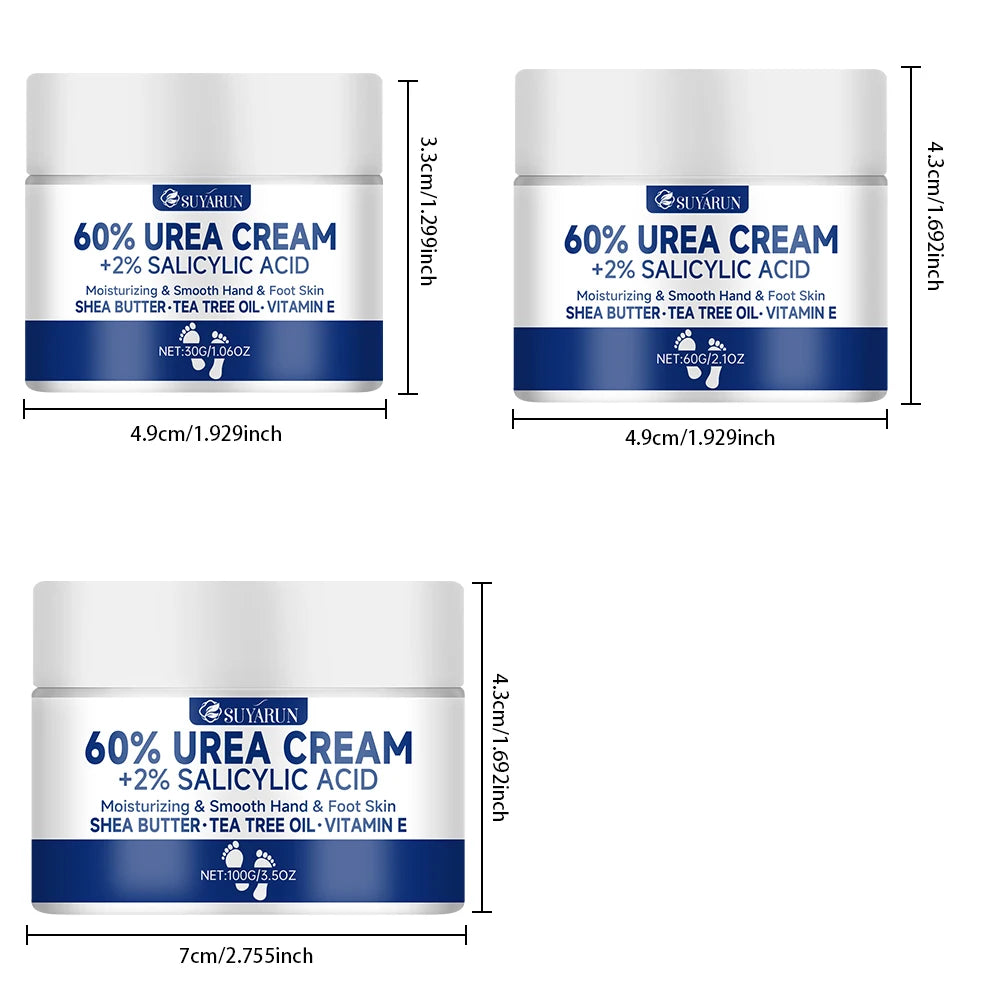 SUYARUN 60% Urea Foot Cream – Cracked Heels & Dry Skin Relief