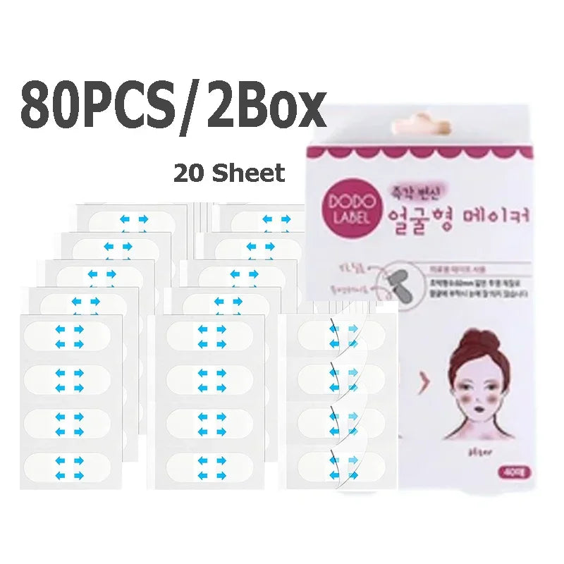 Invisible V-Lift Face Tape – Instant Chin & Jaw Slimming Patches