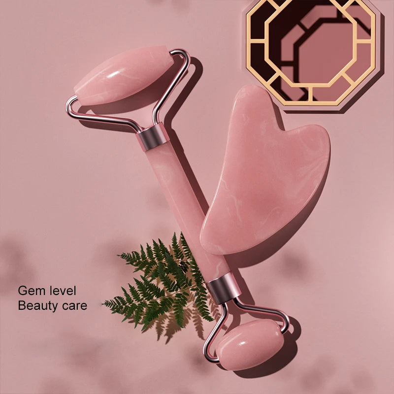 Face & Neck Resin Roller Gua Sha Set – Lymphatic Drainage Massage