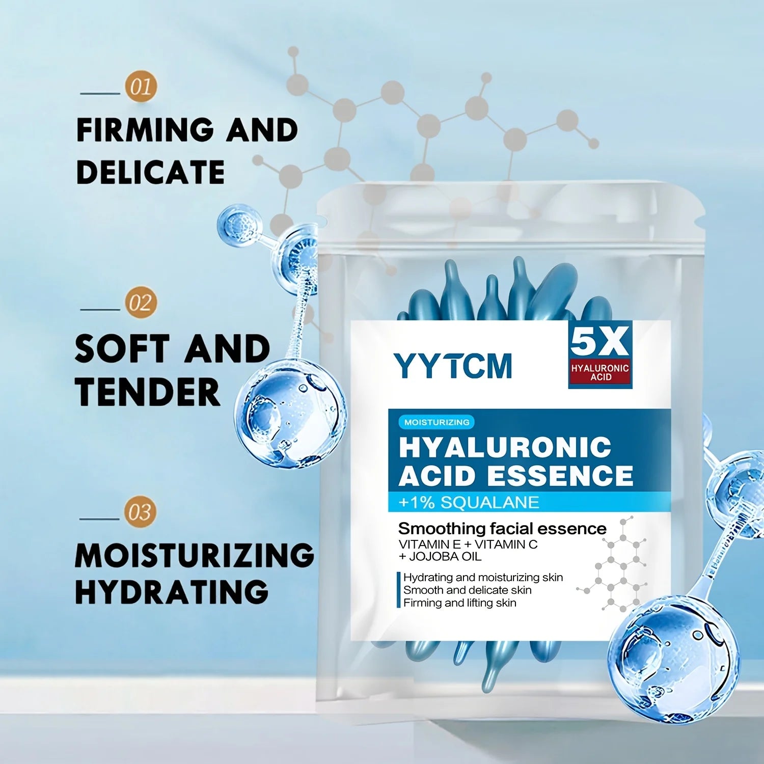 Hyaluronic Acid Glow Capsule Essence – 30 Capsules