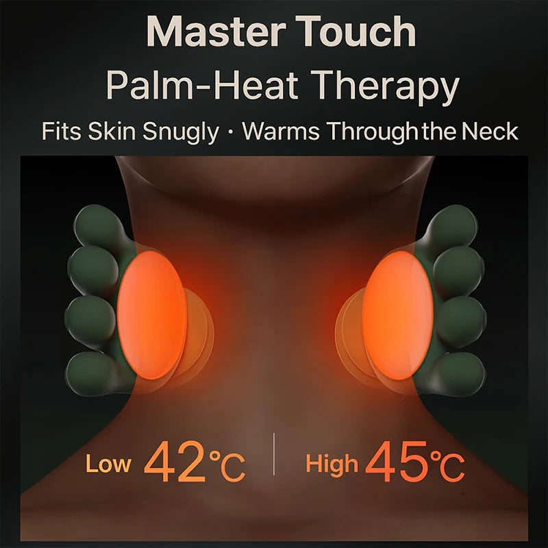 Bionic Neck & Shoulder Kneading Massager – 3-Level Heat
