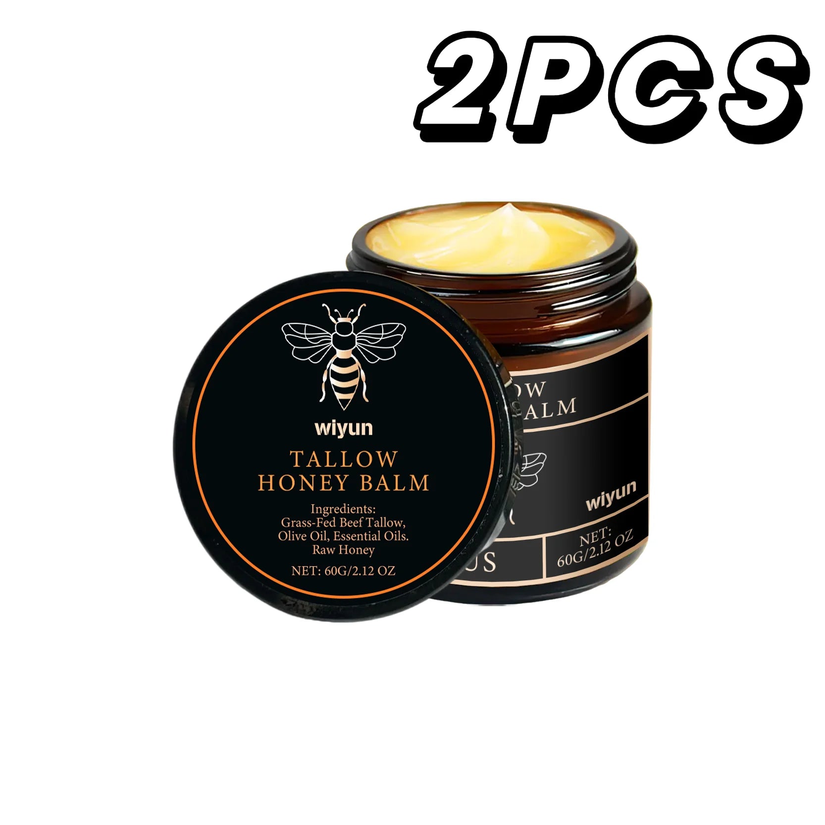 Tallow Honey Glow Cream – Deep Hydration & Skin Firming