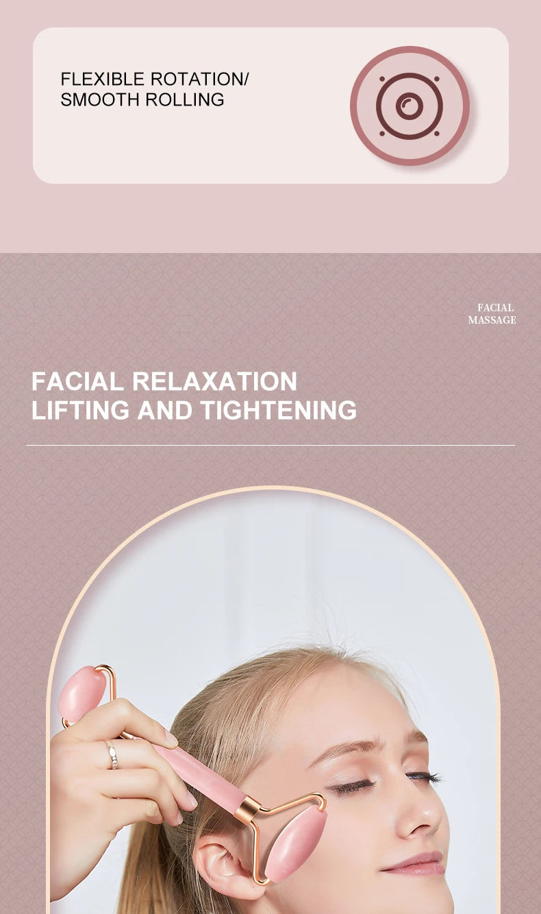 Face & Neck Resin Roller Gua Sha Set – Lymphatic Drainage Massage