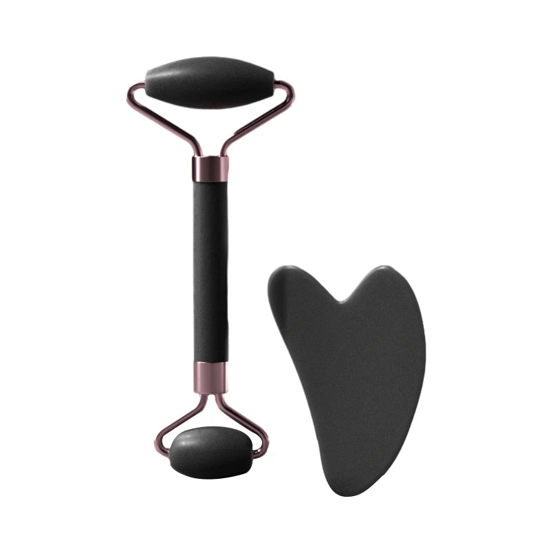 Face & Neck Resin Roller Gua Sha Set – Lymphatic Drainage Massage