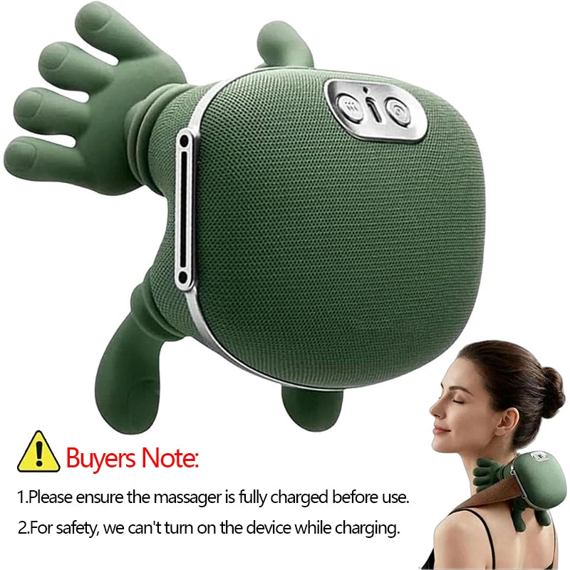 Bionic Neck & Shoulder Kneading Massager – 3-Level Heat