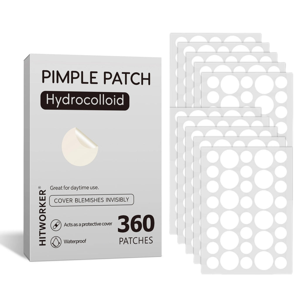 360pc Hydrocolloid Pimple Patches – Invisible Acne Spot Stickers