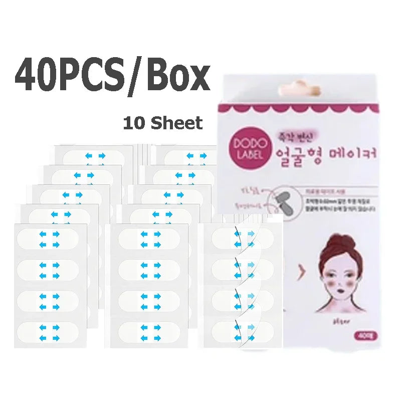 Invisible V-Lift Face Tape – Instant Chin & Jaw Slimming Patches