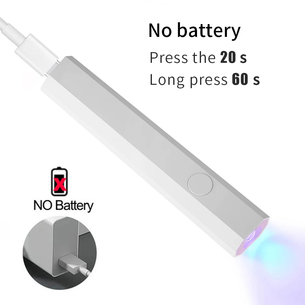 Portable UV/LED Nail Curing Lamp – All Gel Polish
