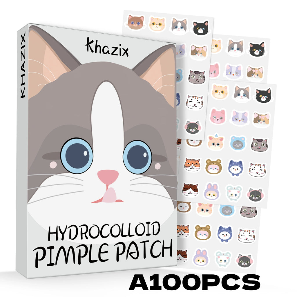 600pc Cartoon Cat Acne Patches – Ultra-Thin Hydrocolloid Dots