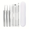 8-Piece Stainless Steel Blackhead & Blemish Extraction Kit