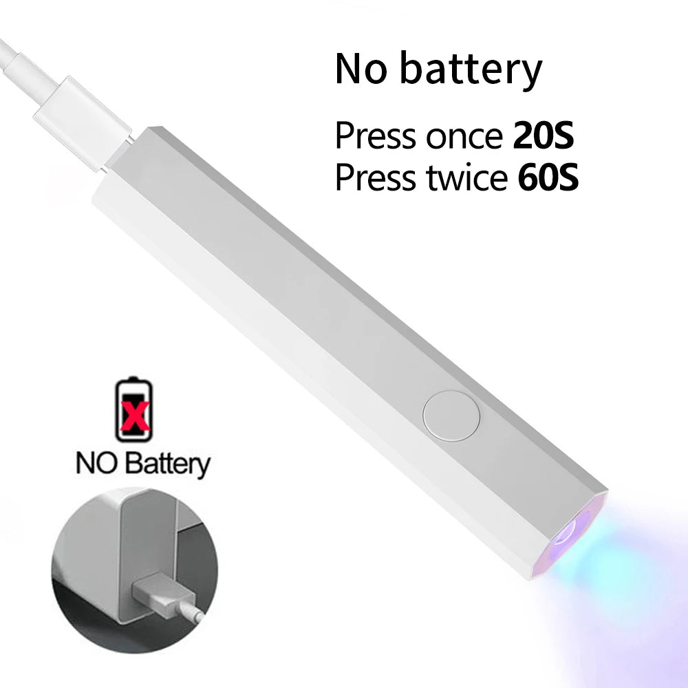 Portable UV/LED Nail Curing Lamp – All Gel Polish
