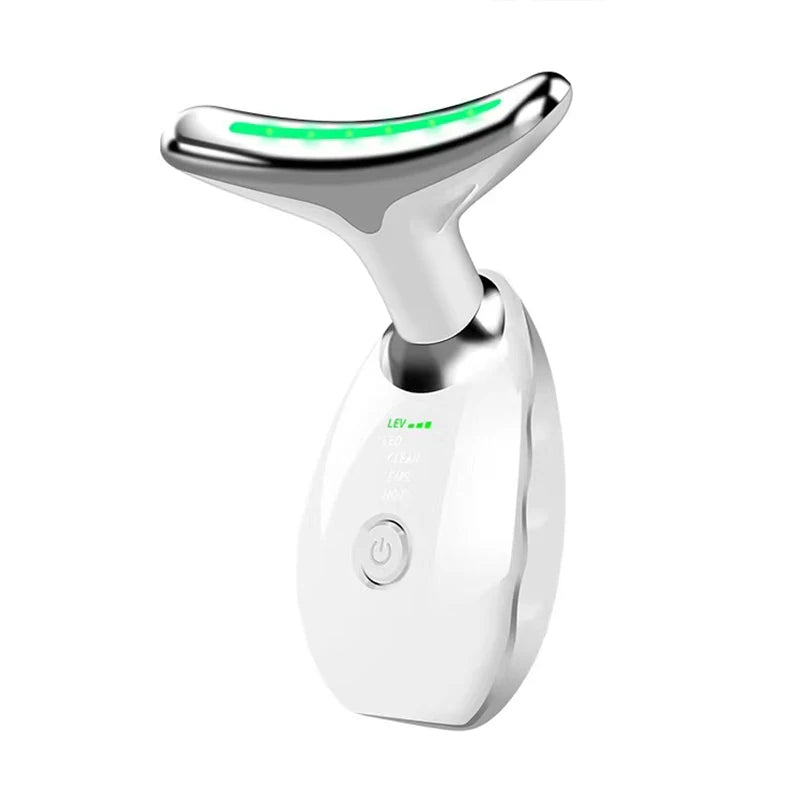 7-Color LED Neck & Face EMS Lifting Wand – Anti-Wrinkle