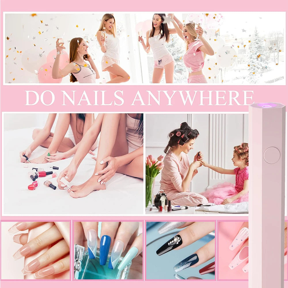 Portable UV/LED Nail Curing Lamp – All Gel Polish