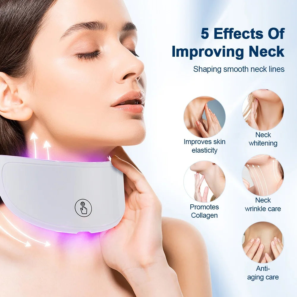 7-Color LED Light Therapy Facial & Neck Mask