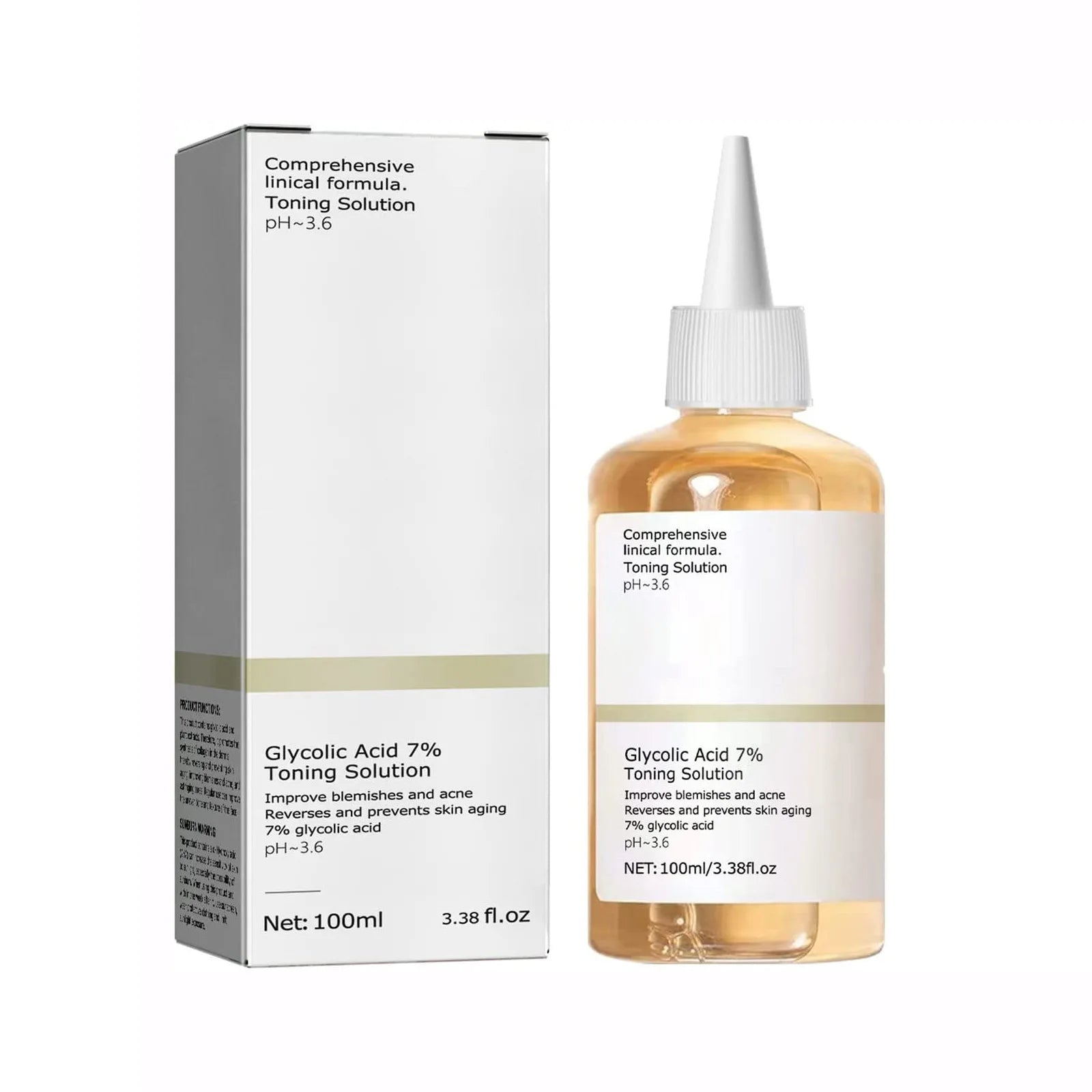Glycolic Acid 7% Toning Solution – Acne & Skin Renewal Toner 100ml