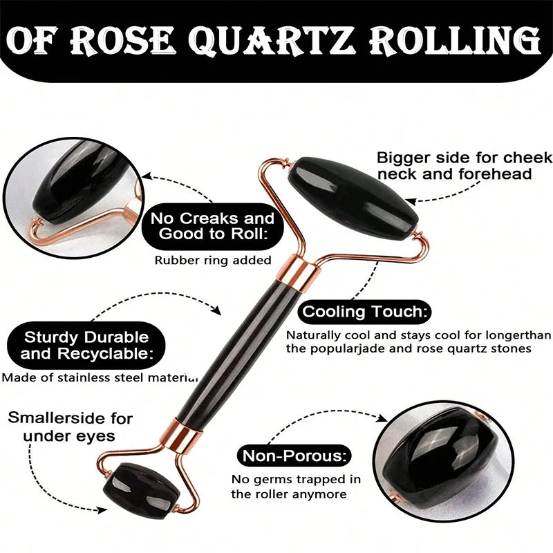 Ice Roller & Gua Sha Facial Set – Pore Tightening & Contouring