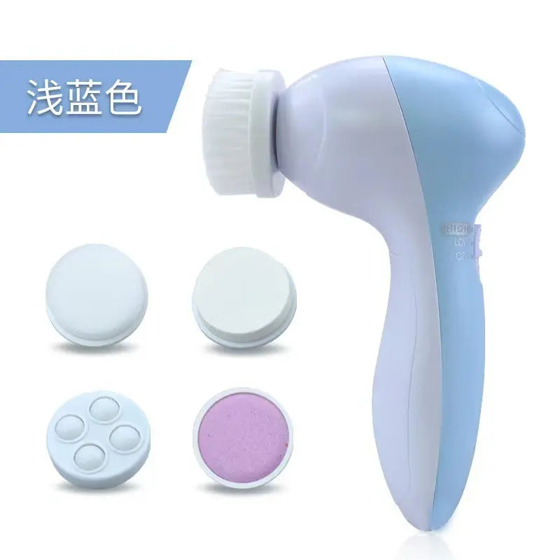 Electric 5-in-1 Facial Cleansing Brush & Massager