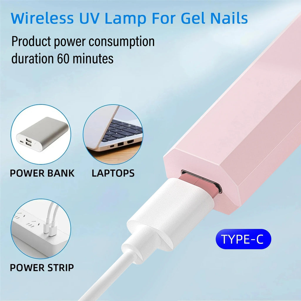 Portable UV/LED Nail Curing Lamp – All Gel Polish