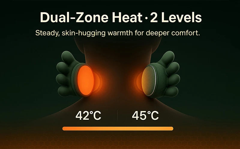 Bionic Neck & Shoulder Kneading Massager – 3-Level Heat