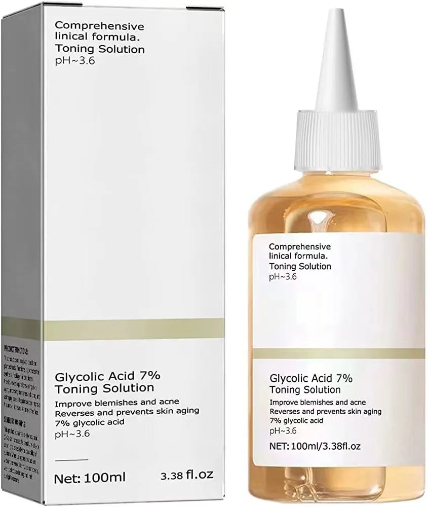 Glycolic Acid 7% Toning Solution – Acne & Skin Renewal Toner 100ml